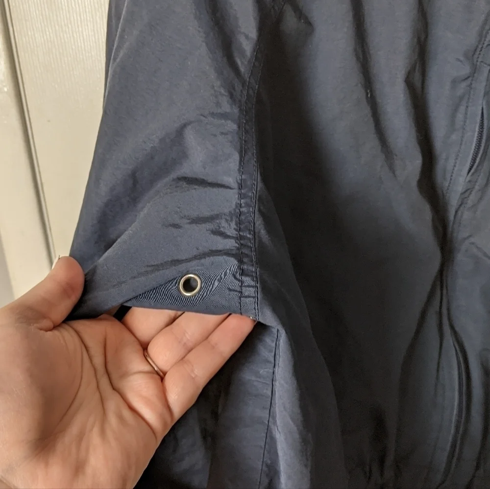 Vintage Larry Levine Sport Women's Nautical Navy Blue Anorak Jacket Size‎ Medium